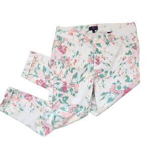 NYDJ Y2K Pastel Floral Ankle Jeans 4 USA Coquette CottageCore Grandmillennial